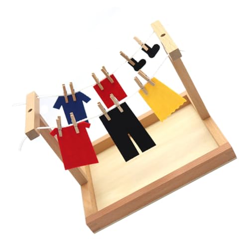ORFOFE Holzspielzeug Kleiderbügel Bunte Montessori Lernspiele Pädagogisch Sicher Wassermalfarbe Glatte Oberfläche Interaktives Eltern Junge Mädchen Spiel ORFOFE Holzspielzeug Kleiderbügel Bunte Montessori Lernspiele Pädagogisch Sicher Wassermalfarbe Glatte Oberfläche Interaktives Eltern Junge Mädchen Spiel von ORFOFE