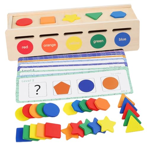 ORFOFE Holzspielzeug für Kleinkinder Montessori Lernspielzeug zum Farb Formsortieren Fördert Feinmotorik Hand Auge koordination und Logisches Denken Kindersicher Glatte Kanten Geschenk ORFOFE Holzspielzeug für Kleinkinder Montessori Lernspielzeug zum Farb Formsortieren Fördert Feinmotorik Hand Auge koordination und Logisches Denken Kindersicher Glatte Kanten Geschenk von ORFOFE