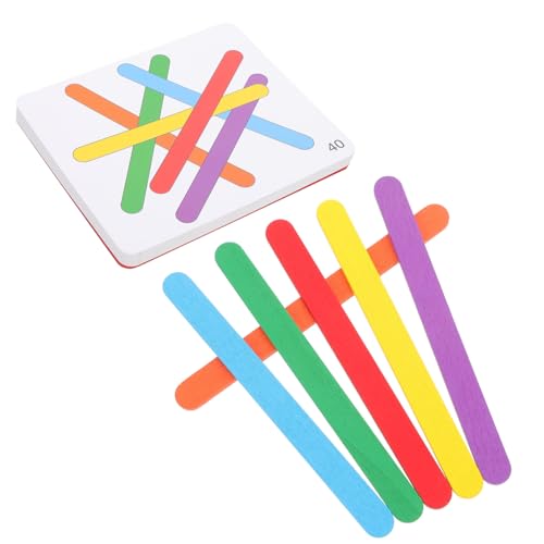 ORFOFE Holzstäbchen Logikspiel Bunte Lernstäbe mit Karten Pädagogisches Denkspielzeug Kreativität und Feinmotorik Sicher und Langlebig für Vorschulkinder ORFOFE Holzstäbchen Logikspiel Bunte Lernstäbe mit Karten Pädagogisches Denkspielzeug Kreativität und Feinmotorik Sicher und Langlebig für Vorschulkinder von ORFOFE