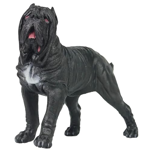 ORFOFE Hundeschmuck Dobermann Stofftier Hundefiguren Für Kinder Simulationshundemodell Indoor-tiermodell Hundespielzeug Hundestatuen Tischdekoration Figuren Für Kleinkinder Plastik Black von ORFOFE