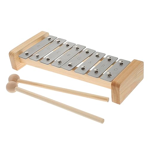 ORFOFE Kinder Xylophon Aus Holz Pädagogisches Schlaginstrument Für Vorschulalter Buntes Musikspielzeug Für Frühes Lernen Inkl Holzschlägel von ORFOFE