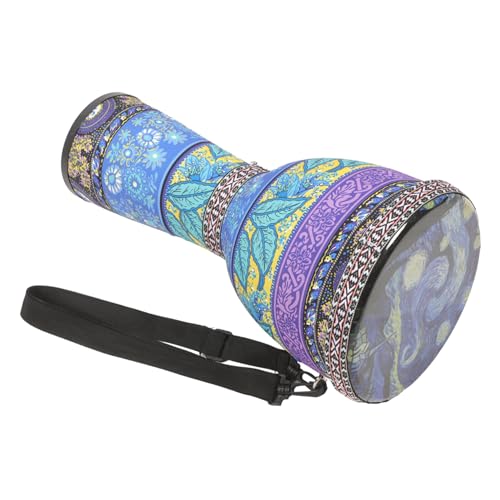 ORFOFE Kinderafrikanische Djembe Bunte Afrikanische Djembe Afrikanisches Musikinstrument Handtrommel Afrikanische Schlagtrommel Kinder Frühes Musikspielzeug Djembe-Trommel Blue PVC von ORFOFE