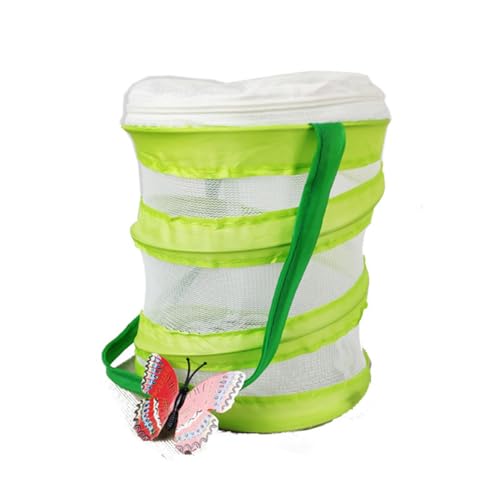 ORFOFE Kleiner Faltbarer Insektenkäfig mit Griff für Naturerkundung Tragbares Haus Käfig für Junge Mädchen Beobachtung und Lernen Draußen ORFOFE Kleiner Faltbarer Insektenkäfig mit Griff für Naturerkundung Tragbares Haus Käfig für Junge Mädchen Beobachtung und Lernen Draußen von ORFOFE