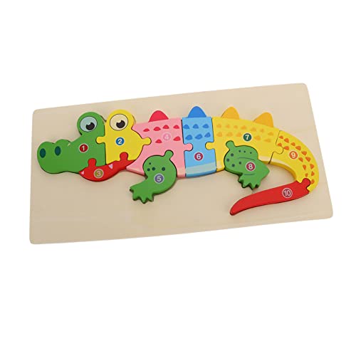 ORFOFE Kognitives dreidimensionales Puzzle Kleinkindspielzeug Tier Puzzles Kind Kinder Puzzle rätselbuch Kinder Kinderspielzeug Kaninchen tierisches 3D-Puzzle-Spielzeug Lernspielzeug von ORFOFE