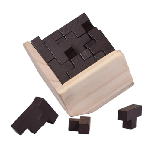 ORFOFE Kong Minsuo Geschicklichkeitsspielzeug Denksport für Kinder Würfel-Puzzle-Spielzeug rätselbuch Kinder kinderpuzzle dexte Puzzlematte Lernspielzeug Puzzle-Spielzeug aus Holz hölzern von ORFOFE