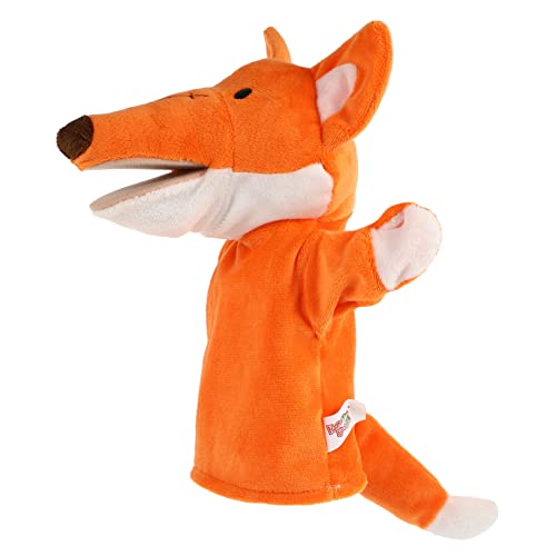 ORFOFE Krähe Handpuppe interaktives Spielzeug Kinder Puppen Kinderfreundliches Spielzeug b Toys kleine Kuscheltiere Miniatur-Dinge Tierkopf-Fingerspielzeug Mini-Fingerpuppen Plüsch Orange von ORFOFE