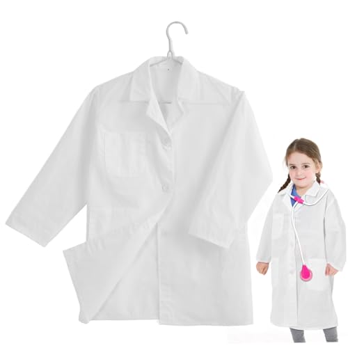 ORFOFE Laborkittel Baumwollmischung Atmungsaktiv Komfortabel mit Taschen Kostümjacke für Rollenspiele Wissenschaft Halloween Schule ORFOFE Laborkittel Baumwollmischung Atmungsaktiv Komfortabel mit Taschen Kostümjacke für Rollenspiele Wissenschaft Halloween Schule von ORFOFE