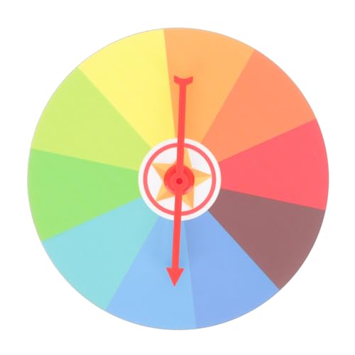 ORFOFE Lotterie-Plattenspieler Zufälliges Preisrad Karneval Handelsrad Kinderpreise Klassisches Laufrad Lernspielzeug Für Kinder Rotierende Pfeile Math Karnevalsspiele Schaum von ORFOFE