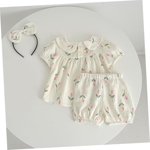 ORFOFE Mädchen Sommer Strampler Kurzarm Baumwolle Atmungsaktiv Leicht Neugeborene Kleidung Süßes Outfit Für Schnelle Windelwechsel ORFOFE Mädchen Sommer Strampler Kurzarm Baumwolle Atmungsaktiv Leicht Neugeborene Kleidung Süßes Outfit Für Schnelle Windelwechsel von ORFOFE