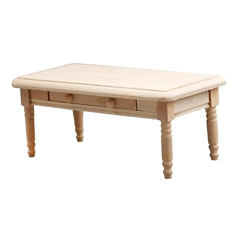 ORFOFE Maßstab Kleiner Holz Beistelltisch für DIY Mini Haus Dekoration Handarbeit und Langlebiges Material ORFOFE Maßstab Kleiner Holz Beistelltisch für DIY Mini Haus Dekoration Handarbeit und Langlebiges Material von ORFOFE