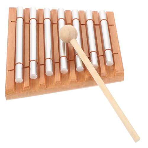 ORFOFE Meditationsklangstab Klangspiel Holzsockel Metallrohre Klarer Klang Percussion Instrument Lernspielzeug für Yoga Familie Kindergarten ORFOFE Meditationsklangstab Klangspiel Holzsockel Metallrohre Klarer Klang Percussion Instrument Lernspielzeug für Yoga Familie Kindergarten von ORFOFE