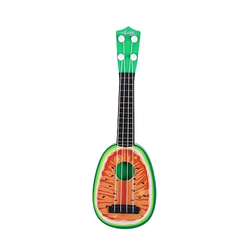 ORFOFE Mini-Obstinstrumente kinderinstrumente Kinder musikinstrumente Kinder spielzeuge Obst Gitarrenspielzeug Kindergitarren Musikinstrumente, Spielzeug Gitarren-Ukulele-Spielzeug rot von ORFOFE