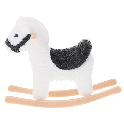 ORFOFE Mini Schaukelpferd Puppenhausmöbel Miniatur -Schaukelpferd winzige Häuser Mini House Schmuck PLA ORFOFE Mini Schaukelpferd Puppenhausmöbel Miniatur -Schaukelpferd winzige Häuser Mini House Schmuck PLA von ORFOFE