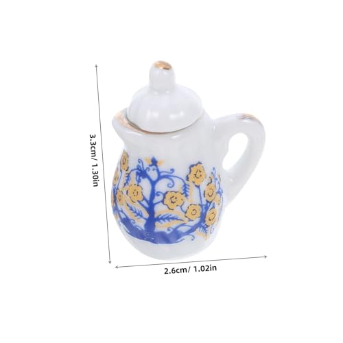 ORFOFE Mini Teeservice Aus Keramik Tassen Miniatur Teekanne Puppenhaus Mini Möbeldekoration Für Puppenhäuser Kleine Tasse Puppenhaus ORFOFE Mini Teeservice Aus Keramik Tassen Miniatur Teekanne Puppenhaus Mini Möbeldekoration Für Puppenhäuser Kleine Tasse Puppenhaus von ORFOFE