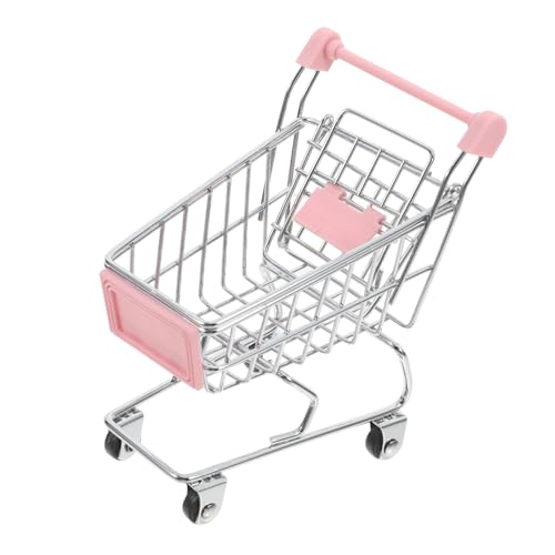 ORFOFE Mini Einkaufskorb Für Einkaufswagen Miniatur Supermarkt Wagen Handcart Dekoration Für Puppenhaus Kleiner Einkaufskorb Für Kaufladen Zubehör von ORFOFE