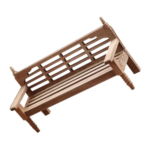 ORFOFE Miniatur Gartenbank aus Holz Wetterfeste Miniaturmöbel für Puppenhaus Detailreiche Outdoor Dekoration Langlebiges Modell für Kleine Hauslandschaften ORFOFE Miniatur Gartenbank aus Holz Wetterfeste Miniaturmöbel für Puppenhaus Detailreiche Outdoor Dekoration Langlebiges Modell für Kleine Hauslandschaften von ORFOFE