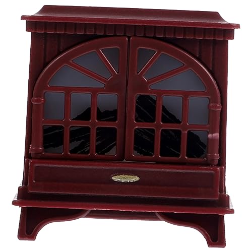 ORFOFE Miniatur Leuchtender Kamin Modell Kamin Dekoration Puppenhaus Möbel Modell Mini Home Decor von ORFOFE