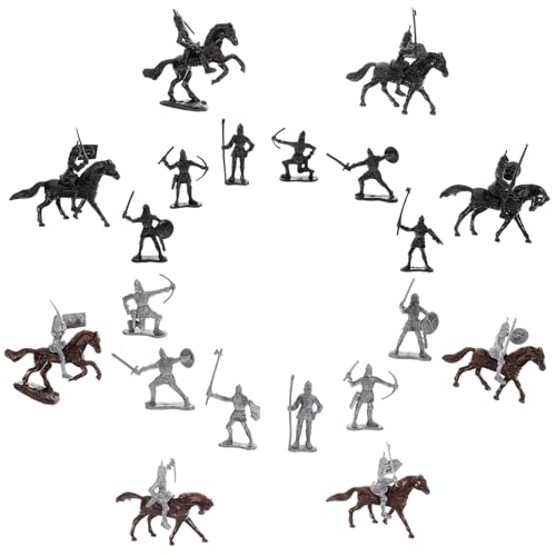 ORFOFE Miniatur Mittelalterliche Ritterfiguren mit Pferden Kleine Soldatenmodelle Mikro Landschaftsdekoration Wetterfeste Mini Figuren für Sandtisch und DIY ORFOFE Miniatur Mittelalterliche Ritterfiguren mit Pferden Kleine Soldatenmodelle Mikro Landschaftsdekoration Wetterfeste Mini Figuren für Sandtisch und DIY von ORFOFE