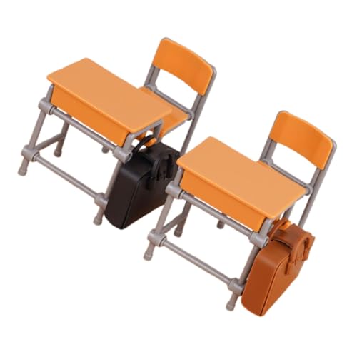 ORFOFE Miniatur Puppenhaus Möbel Schulbänke Stühle Schulranzen Lifelike Klassenzimmer Zubehör für Puppenhaus Dekoration ORFOFE Miniatur Puppenhaus Möbel Schulbänke Stühle Schulranzen Lifelike Klassenzimmer Zubehör für Puppenhaus Dekoration von ORFOFE
