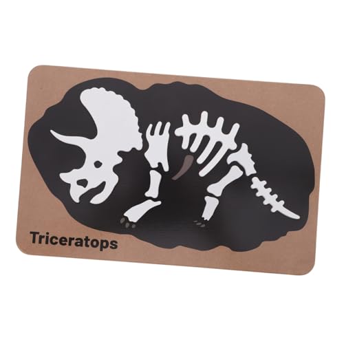 ORFOFE Montessori Dinosaurier Holzpuzzle Fossilspielzeug für Jahre Kognitives Skelett-Puzzle Triceratops Hand-Auge-koordination Lernspielzeug für Kleinkinder ORFOFE Montessori Dinosaurier Holzpuzzle Fossilspielzeug für Jahre Kognitives Skelett-Puzzle Triceratops Hand-Auge-koordination Lernspielzeug für Kleinkinder von ORFOFE