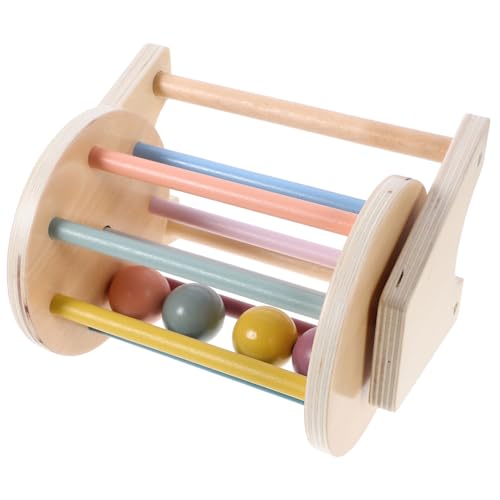 ORFOFE Montessori Holzspielzeug Rolltrommel für Junge Mädchen Frühkindliches Lernspielzeug Feinmotorik Hand Auge koordination und Sensorischer Entwicklung mit Bunten Kugeln und ORFOFE Montessori Holzspielzeug Rolltrommel für Junge Mädchen Frühkindliches Lernspielzeug Feinmotorik Hand Auge koordination und Sensorischer Entwicklung mit Bunten Kugeln und von ORFOFE