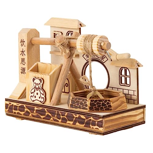 ORFOFE Mugujing-Modell Puzzle-Spielzeug Schreibtischdekoration Minifiguren Spielzeuge wohnzimmertisch Dekoration Holzbrunnen Dekoration Miniaturversorgung für zu Hause gefälschtes Modell von ORFOFE