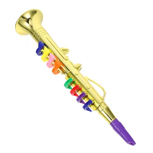 ORFOFE Musikalisches Spielzeug Für Kinder Musikinstrumente Für Kinder Spielzeuginstrumente Für Kinder Musikinstrumente Spielzeug Mini-Saxophon Saxophonspielzeug Für Kinder Sax-Modell Abs von ORFOFE
