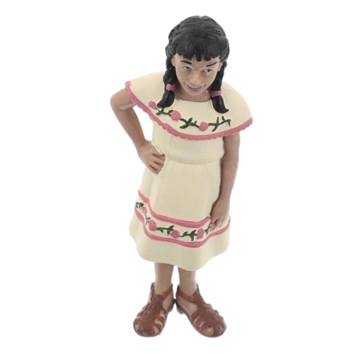 ORFOFE Native Girl Figuren Miniaturen Menschen Für Sandkasten Modelleisenbahn Landschaft Zeigt Realistische Stammesmenschen Figuren Für Kreatives Spielen Und Historische Dioramen von ORFOFE