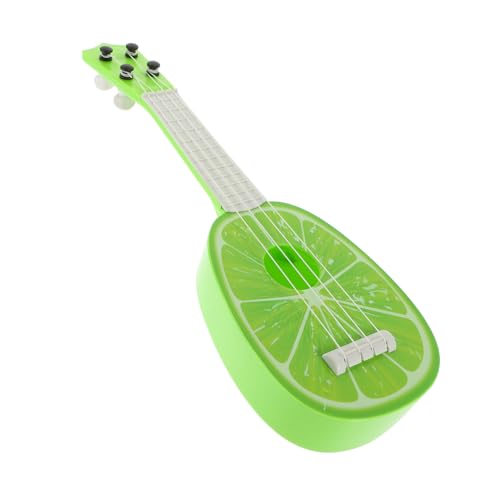 ORFOFE Obst-Ukulele Kinder Gitarrenspielzeug E-Gitarrenspielzeug für Kinder kinderinstrumente Kinder musikinstrumente Ukelele for Beginner Mini-Gitarrenspielzeug Gitarrenmodell Abs Green von ORFOFE