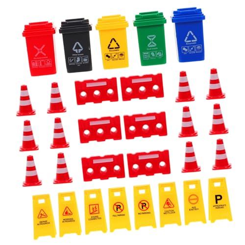 ORFOFE Pädagogisches Verkehrszeichen für Miniatur Verkehrsschilder Straßensperren Mülleimer Simulation für Indoor Outdoor Verkehrsszenarien Lernen ORFOFE Pädagogisches Verkehrszeichen für Miniatur Verkehrsschilder Straßensperren Mülleimer Simulation für Indoor Outdoor Verkehrsszenarien Lernen von ORFOFE