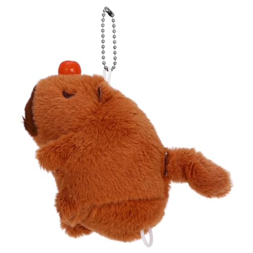 ORFOFE Plüsch Capybara Kuscheltier Cartoon Form Weiches Stofftier Anhänger Schlüsselanhänger Bag Charm Niedliches Schmusetier Ornament ORFOFE Plüsch Capybara Kuscheltier Cartoon Form Weiches Stofftier Anhänger Schlüsselanhänger Bag Charm Niedliches Schmusetier Ornament von ORFOFE