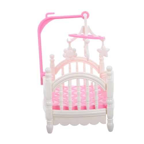 ORFOFE Puppenhaus Babybett Miniatur Weiß Cartoon Stil Sicheres Komfortables Schlafmöbel Für DIY Puppenhaus Dekoration Und Interaktives Kinderspiel ORFOFE Puppenhaus Babybett Miniatur Weiß Cartoon Stil Sicheres Komfortables Schlafmöbel Für DIY Puppenhaus Dekoration Und Interaktives Kinderspiel von ORFOFE