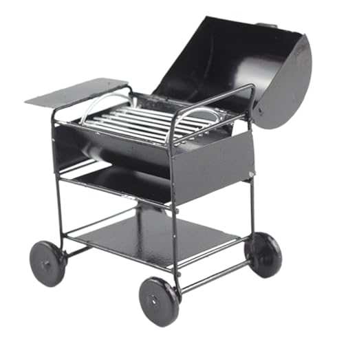 ORFOFE Puppenhaus Miniatur Grillset Für Rollenspiele Hochwertiger Mini Grill Für Puppenhaus Zubehör Ideal Für Kreative Außenbereich Szenen Und Fantasievolles Für von ORFOFE