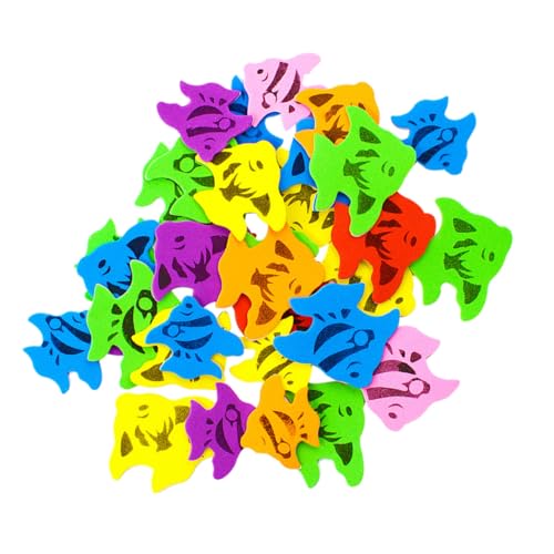 ORFOFE Selbstklebende Fisch Form Sticker Bunte Eva Aufkleber für DIY Bastelprojekte Schule Scrapbook Dekoration Lernmaterial für Farben Formenverständnis ORFOFE Selbstklebende Fisch Form Sticker Bunte Eva Aufkleber für DIY Bastelprojekte Schule Scrapbook Dekoration Lernmaterial für Farben Formenverständnis von ORFOFE