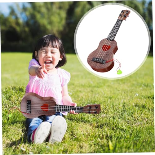 ORFOFE Simulierte Ukulele Musikspielzeug Musikinstrument Lernspielzeug für Junge Mädchen Frühpädagogik in Kaffee Herzform ORFOFE Simulierte Ukulele Musikspielzeug Musikinstrument Lernspielzeug für Junge Mädchen Frühpädagogik in Kaffee Herzform von ORFOFE
