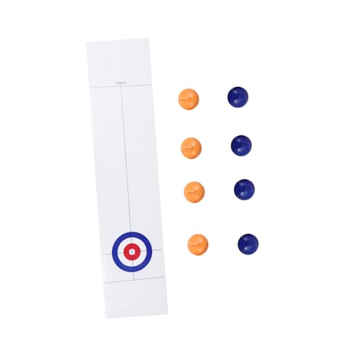 ORFOFE Tabletop Curling Spielset Tragbar Kompaktes Gesellschaftsspiel für Erwachsene Fördert Teamwork und Auge Hand koordination für Zuhause Party und Schule Weiß ORFOFE Tabletop Curling Spielset Tragbar Kompaktes Gesellschaftsspiel für Erwachsene Fördert Teamwork und Auge Hand koordination für Zuhause Party und Schule Weiß von ORFOFE