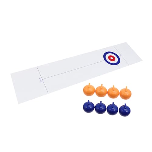 ORFOFE Tisch Curling Spiel Vliesstoff Tragbar Kindersicher Fördert Teamwork Geeignet für Familie und Büro Inklusive Curling bälle für Jungen und Mädchen ORFOFE Tisch Curling Spiel Vliesstoff Tragbar Kindersicher Fördert Teamwork Geeignet für Familie und Büro Inklusive Curling bälle für Jungen und Mädchen von ORFOFE