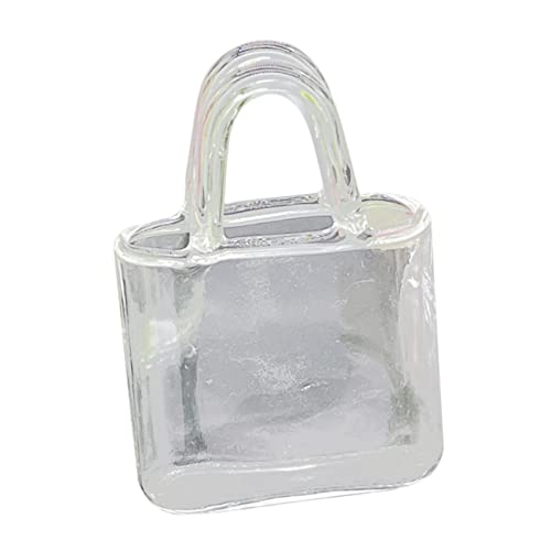 ORFOFE Tragbare Glastasche Fischglasvase Fischdekorationen Für Tank Klar Klein Fischglasdekorationen Dolly- - Kleine Blumenvasen Mini-Terrarium Puppenvase Klare Vasen Transparent von ORFOFE