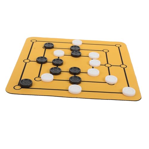 ORFOFE Tragbares Neun Männer Morris Brettspiel Familienparty Schachspiel Kompaktes Tischspiel Für Zuhause Und Unterwegs ORFOFE Tragbares Neun Männer Morris Brettspiel Familienparty Schachspiel Kompaktes Tischspiel Für Zuhause Und Unterwegs von ORFOFE