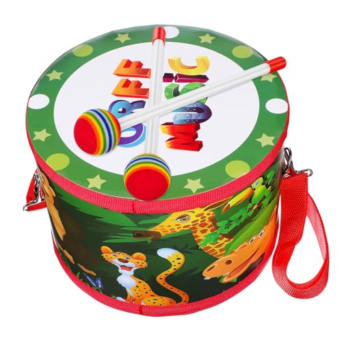 ORFOFE Trommel mit Drumsticks Pädagogisches Musikinstrument für Kleinkinder Bunte Beidseitige Muster für Jungen und Mädchen Indoor und Outdoor Spielspaß ORFOFE Trommel mit Drumsticks Pädagogisches Musikinstrument für Kleinkinder Bunte Beidseitige Muster für Jungen und Mädchen Indoor und Outdoor Spielspaß von ORFOFE