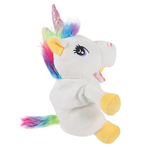 ORFOFE Unicorn Hand Puppet Toy Storytelling Cartoon Einhorn Puppenpädagogische Handpuppen -Requisite von ORFOFE