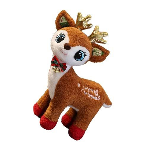 ORFOFE Weiches Plüsch Rentier Figur Weihnachtsdeko Kuscheltier Elch Deko Mädchen Jungen Festliche Wohnaccessoires ORFOFE Weiches Plüsch Rentier Figur Weihnachtsdeko Kuscheltier Elch Deko Mädchen Jungen Festliche Wohnaccessoires von ORFOFE
