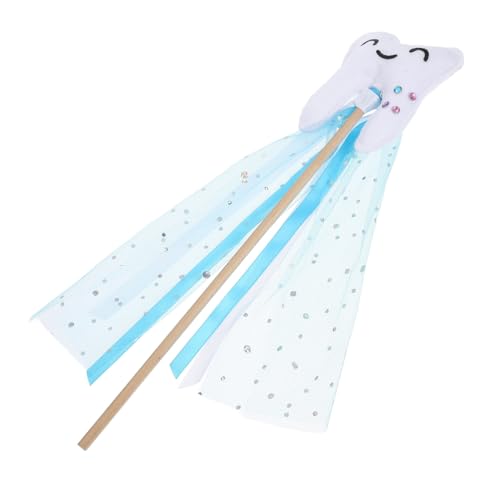 ORFOFE Zahnförmiger Feenstab mit Band Leichter Tragbarer Engel Zauberstab für Kinderkostüme Party Bühnenauftritte Vielseitiges Accessoire für Zahnfee und Feenkostüm Blau ORFOFE Zahnförmiger Feenstab mit Band Leichter Tragbarer Engel Zauberstab für Kinderkostüme Party Bühnenauftritte Vielseitiges Accessoire für Zahnfee und Feenkostüm Blau von ORFOFE