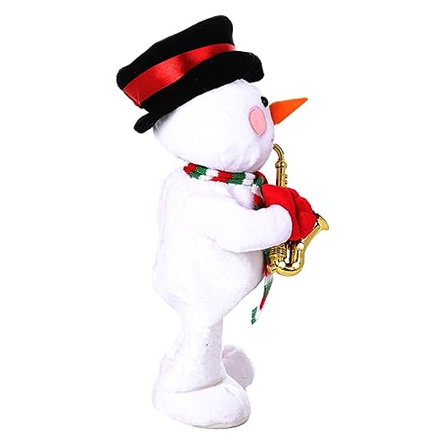 ORFOFE elektrischer Schneemann Weihnachtsmusik Schneemann Tanzender Weihnachtsschneemann Spielzeug für Kinder kinderspielzeug Musikalisches Schneemann-Spielzeug Partygeschenke Plastik von ORFOFE