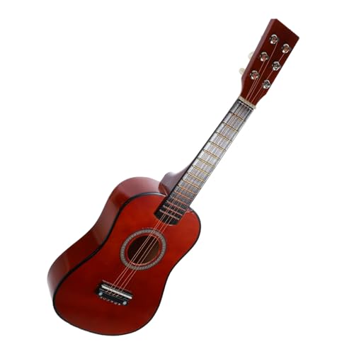 ORFOFE kleine Gitarre musikinstrumente Musik Instrumente kindercroks Spielzeug Gitarre Spielzeug für Kleinkinder Kleinkindspielzeug Kinder üben Gitarre Mini-Instrument Linde Coffee von ORFOFE