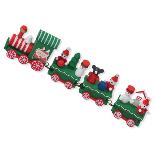 ORGYAML Christmas tree train, weihnachtsbaum zug, Holzeisenbahn Set für Kleinkinder, Themen Holzeisenbahn Spielzeug, für Kinder, Jungen und Mädchen von 3–7 Jahren von ORGYAML