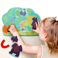 Hoppy Bunny & Friends Magnet-Spiel für die Wand, 11 tlg. von ORIBEL