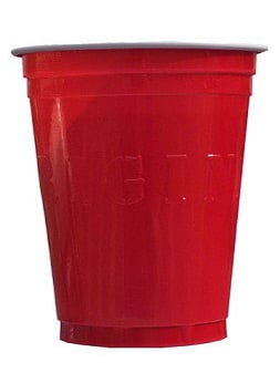 Party Becher Lizenzartikel amerikanischer Original Cup 20 Stück rot 530 ml von ORIGINAL CUP