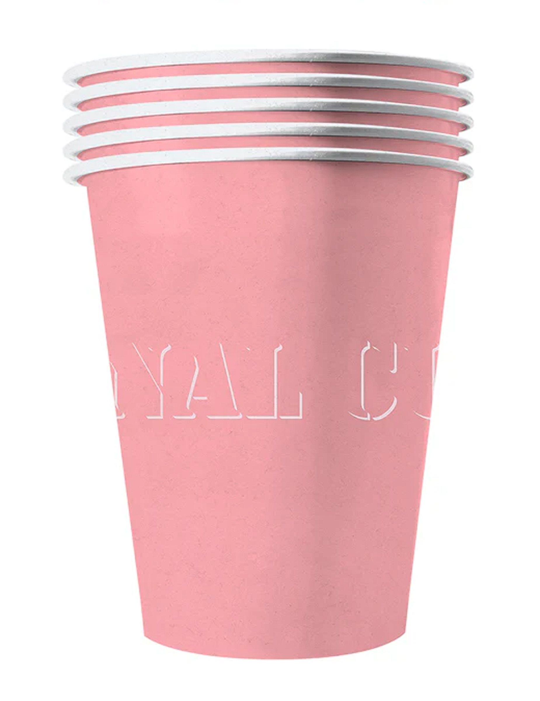 Recycelbare Pappbecher 20 Stück rosa 530 ml von ORIGINAL CUP