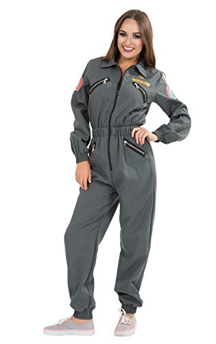 Ellen Ripley Kostüm Alien Horror Halloween Karneval Fasching Verkleidung Damen , S , Grey von ORION COSTUMES